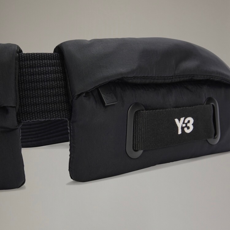 唯ㄧ現貨 💖 Y3 (Y-3) 💛 絕版精品！黑色！披繡版 > 腰包、發財包、側背包、斜背包、肩背包！-細節圖11
