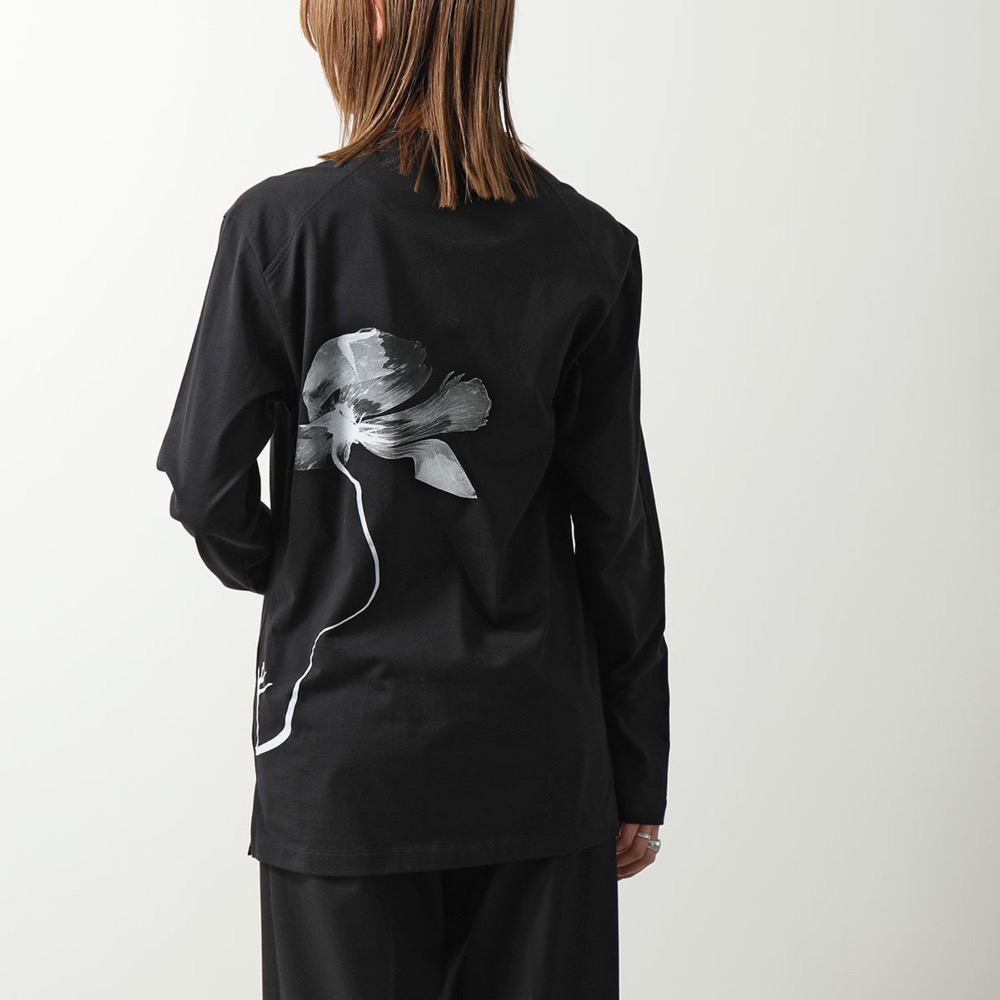 唯ㄧ現貨 💖 Y3 (Y-3) 💛 絕版精品！黑色！花語 > 刺繡、長袖、衛衣、T恤、T-Shirt！-細節圖10