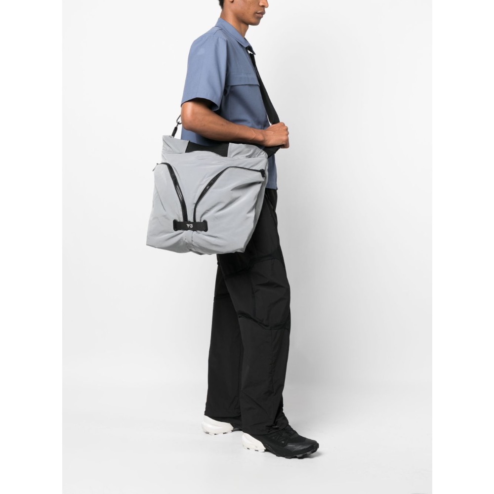 唯ㄧ現貨 💖 Y3 (Y-3) 💛 絕版精品！灰色！飛雁佳作 > 托特包、側背包、斜背包、肩背包！-細節圖4