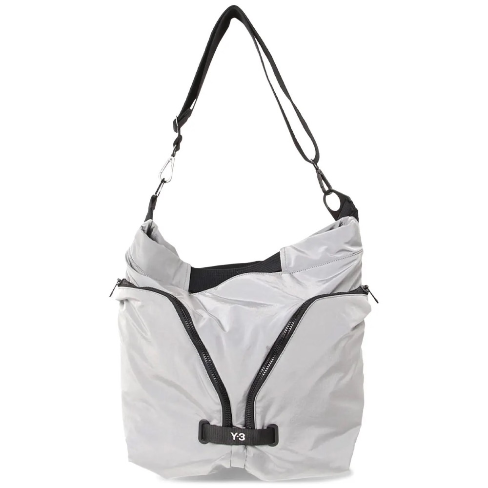 唯ㄧ現貨 💖 Y3 (Y-3) 💛 絕版精品！灰色！落雁紋繡 > 托特包、側背包、斜背包、肩背包！-細節圖5