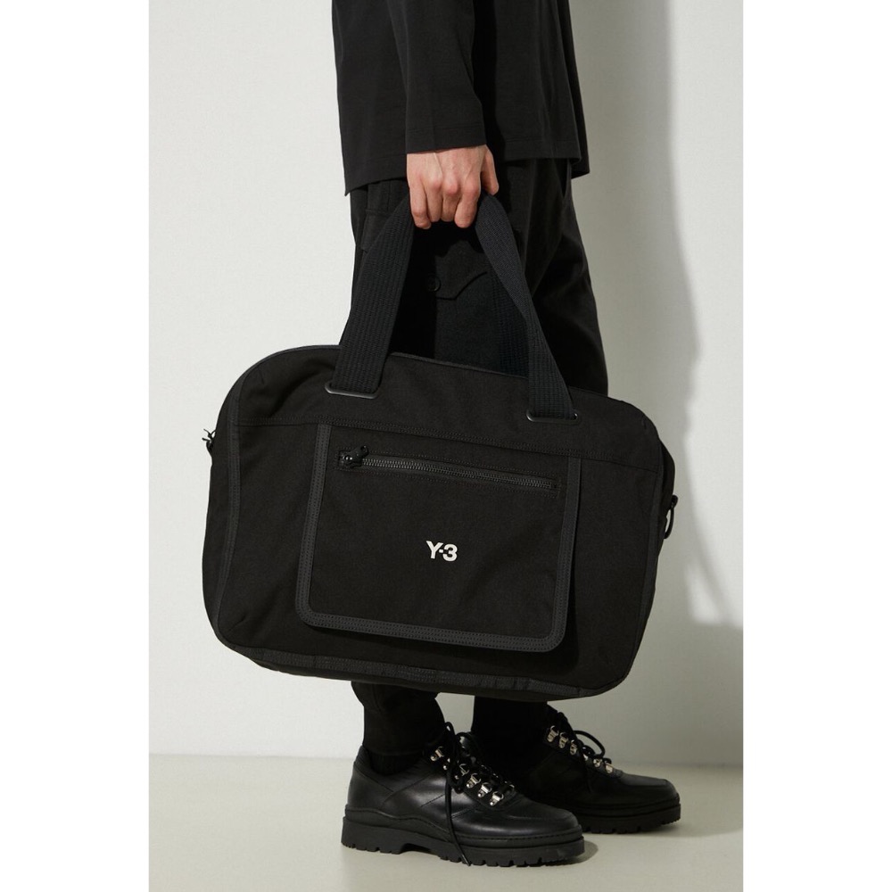 唯ㄧ現貨 💖 Y3 (Y-3) 💛 限額精品！黑色！週末版 > 旅行袋、旅行包、行李箱、筆電包、側背包、肩背包！-細節圖10