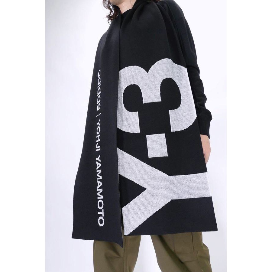 唯ㄧ現貨 💖 Y3 (Y-3) 💛 絕版精品！黑色！手洗、冷洗羊毛！羅馬尼亞製！聚睛焦點 > 圍巾、披肩！-細節圖7
