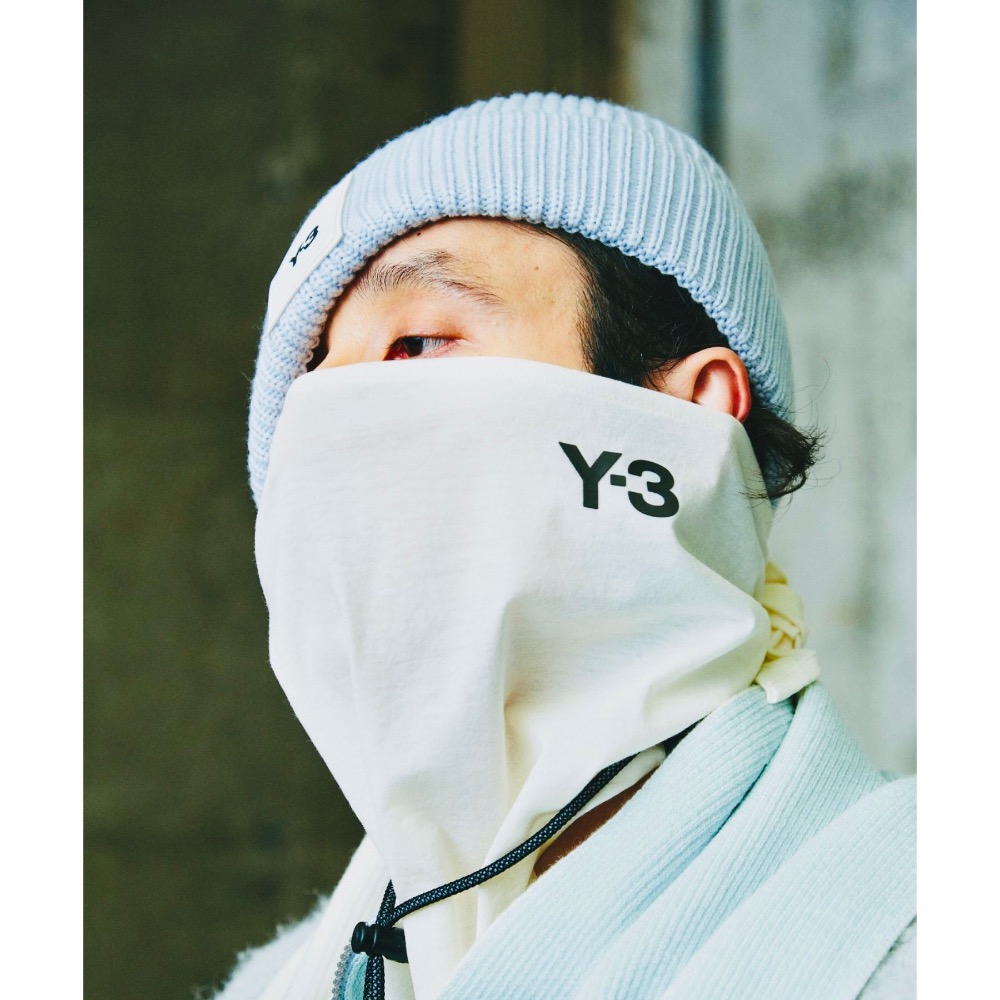 唯ㄧ現貨 💖 Y3 (Y-3) 💛 絕版精品！奶油色、淺米色！手洗、冷洗！奢柔 > 圍巾、領巾、方巾、口罩、三角巾！-細節圖3