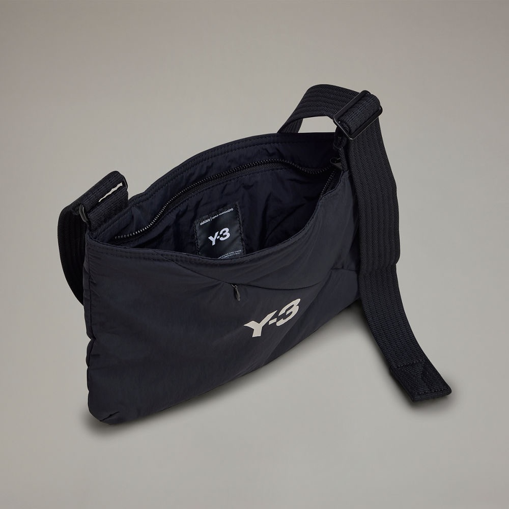 唯ㄧ現貨 💖 Y3 (Y-3) 💛 限額精品！黑色！信差包 > 郵差包、側背包、斜背包、肩背包、文件包！-細節圖10