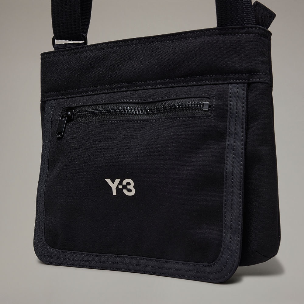 唯ㄧ現貨 💖 Y3 (Y-3) 💛 限額精品！黑色！小書僮 > 郵差包、側背包、斜背包、肩背包、文件包！-細節圖11