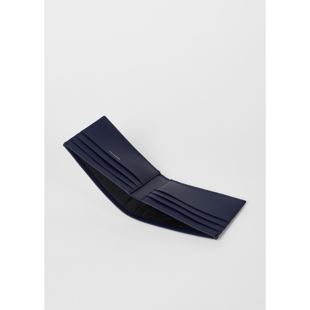 唯ㄧ現貨 💖 Paul Smith 💌 絕版精品！墨水藍色！優美 > 皮夾、短夾、卡夾、錢包！-細節圖3