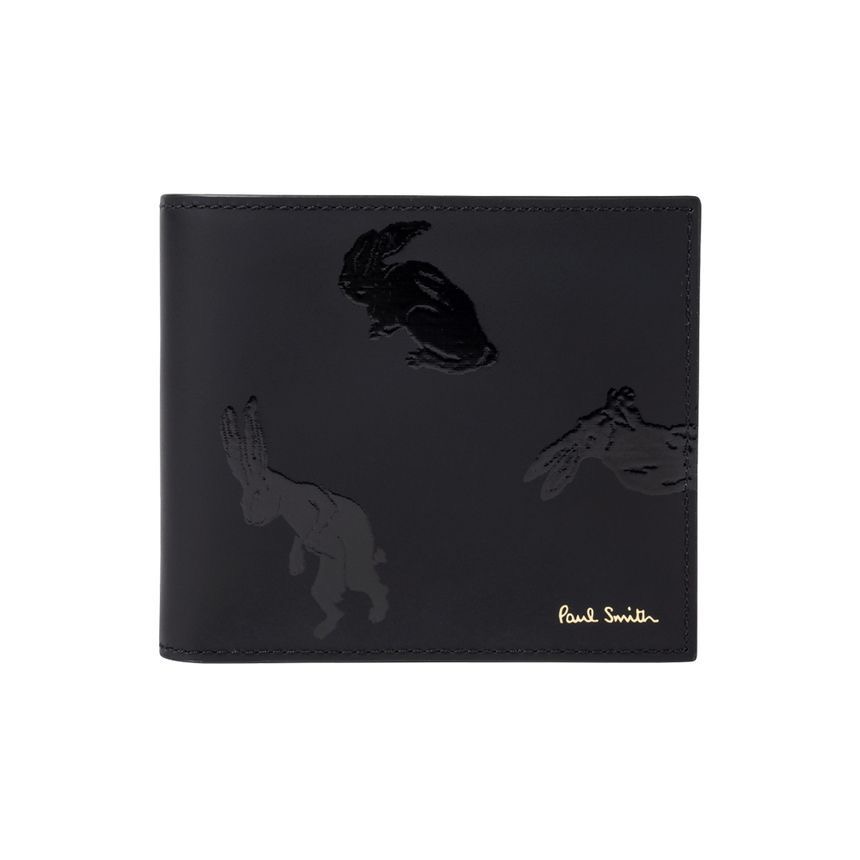 唯ㄧ現貨 💖 Paul Smith 💌 絕版精品！黑色！癸卯！金兔 > 皮夾、短夾、卡夾、錢包！-細節圖5
