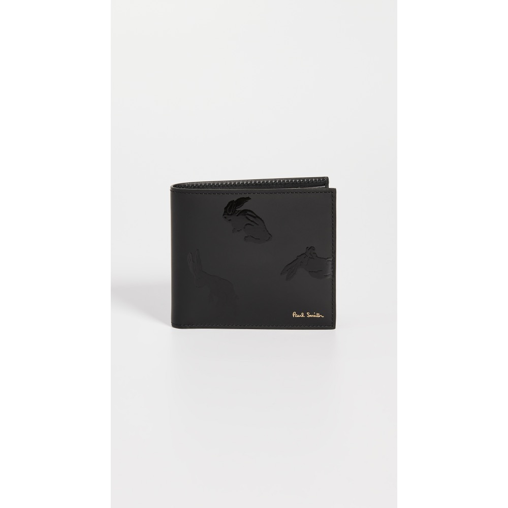 唯ㄧ現貨 💖 Paul Smith 💌 絕版精品！黑色！御守！金兔 > 皮夾、短夾、卡夾、錢包！-細節圖2