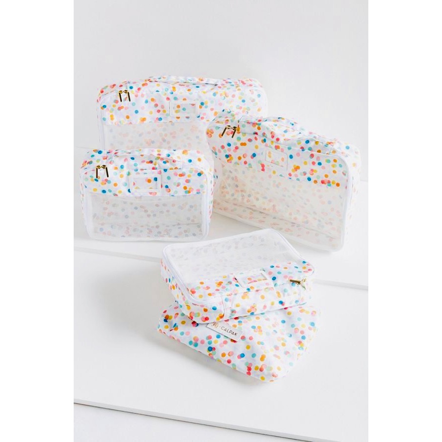 唯ㄧ現貨 💖 CALPAK ♥️ 絕版精品！彩虹！超級名模 > 5件組、旅行袋、旅行包、收納袋、盥洗包、化妝包、收納包！-細節圖2