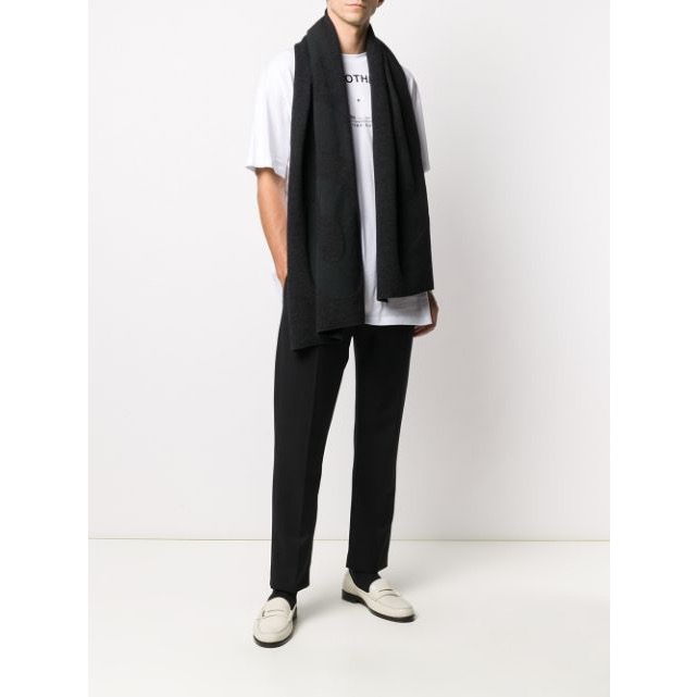 唯ㄧ現貨 💖 Y3 (Y-3) 💛 絕版精品！黑色！手洗、冷洗羊毛！比利時製！芳蹤 🖤 圍巾、披肩！-細節圖4