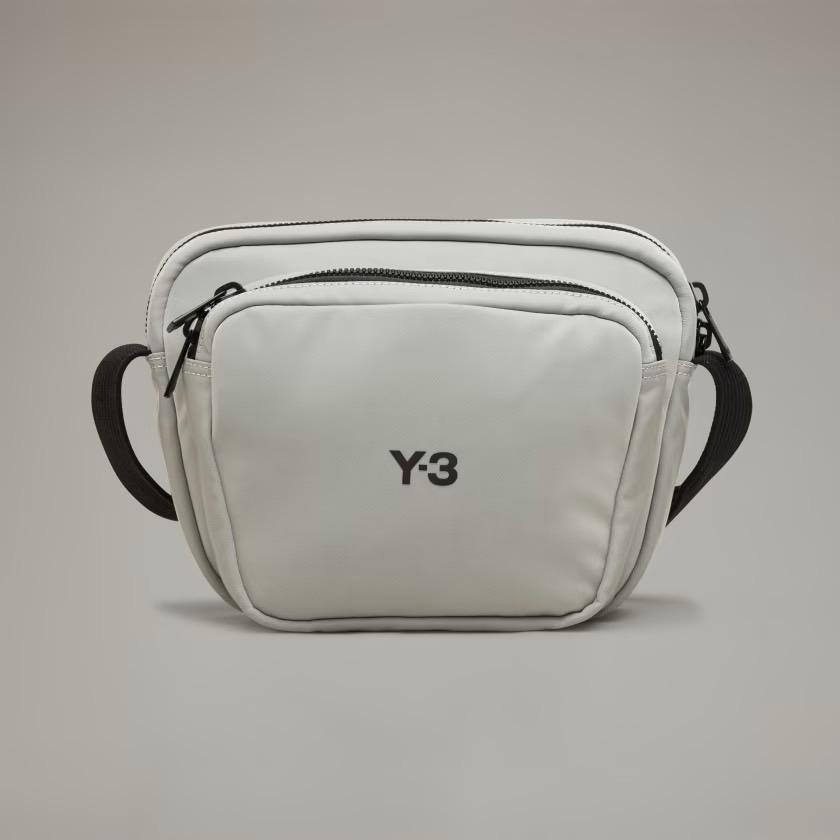 唯ㄧ現貨 💖 Y3 (Y-3) 💛 衝評價❗️絕版精品！冰淺、灰色！涼感 > 側背包、斜背包、肩背包！-細節圖10