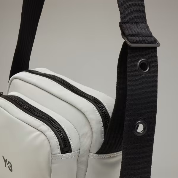 唯ㄧ現貨 💖 Y3 (Y-3) 💛 衝評價❗️絕版精品！冰淺、灰色！涼感 > 側背包、斜背包、肩背包！-細節圖11