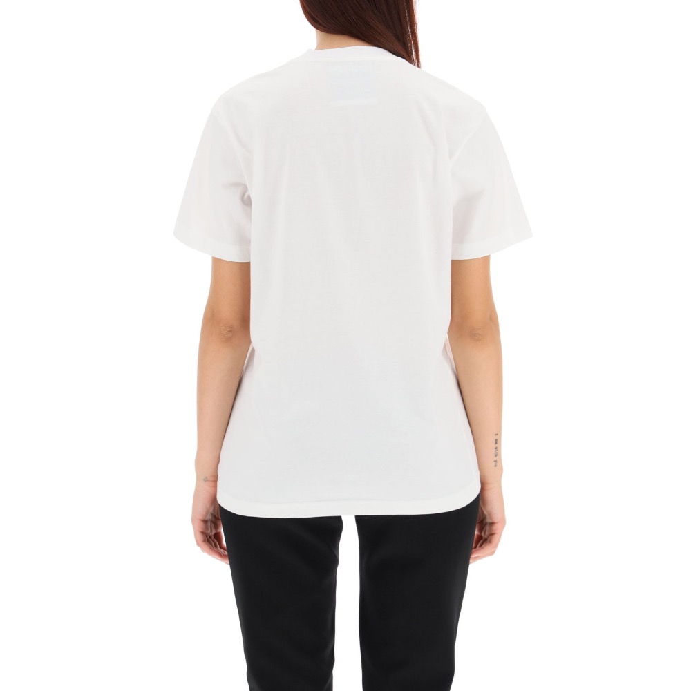 唯ㄧ現貨 💖 MOSCHINO 🐻 傳奇精品！白色！本宮！凡爾賽玫瑰！瑪麗皇后 > 刺繡、短袖、T恤、T-Shirt！-細節圖9