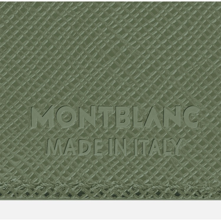 唯ㄧ現貨 💖 MONTBLANC (萬寶龍) 👩🏻 絕版精品！莫蘭迪、陶綠色！繽紛 > 皮夾、短夾、卡夾、錢包、名片夾！-細節圖8