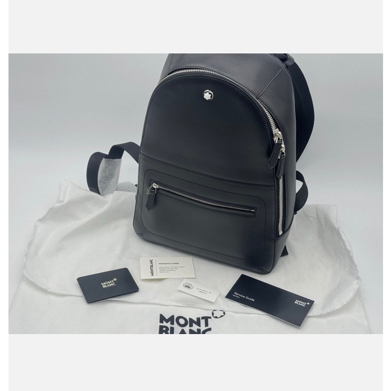 唯ㄧ現貨 💖 MONTBLANC (萬寶龍) 👩🏻 絕版精品！墨子、黑色！哲人 > 後背包、旅行包、商務包！-細節圖5
