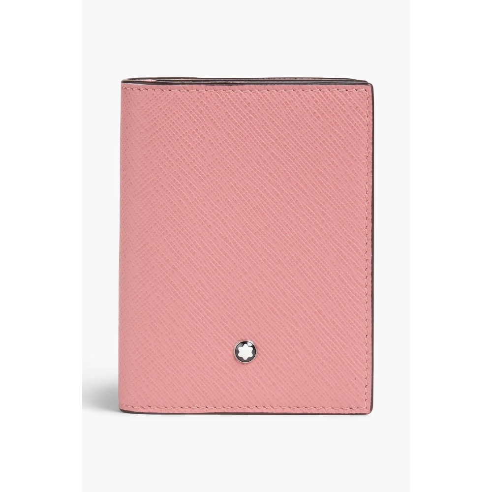 唯ㄧ現貨 💖 MONTBLANC (萬寶龍) 👩🏻 絕版精品！玫瑰、胭脂色！匠心 > 皮夾、短夾、卡夾、錢包、名片夾！-細節圖9