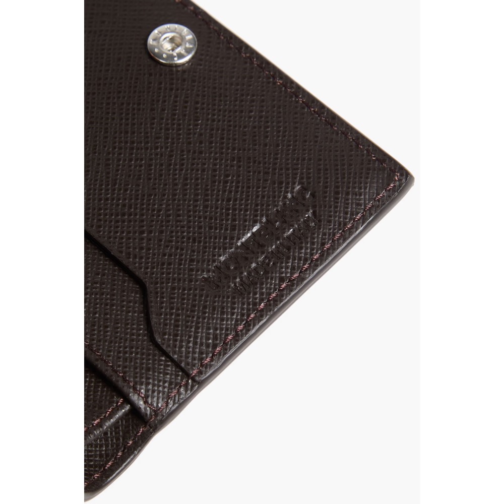 唯ㄧ現貨 💖 MONTBLANC (萬寶龍) 👩🏻 絕版精品！摩卡、巧克力、砂礫色！匠心 > 皮夾、短夾、卡夾、名片夾！-細節圖5