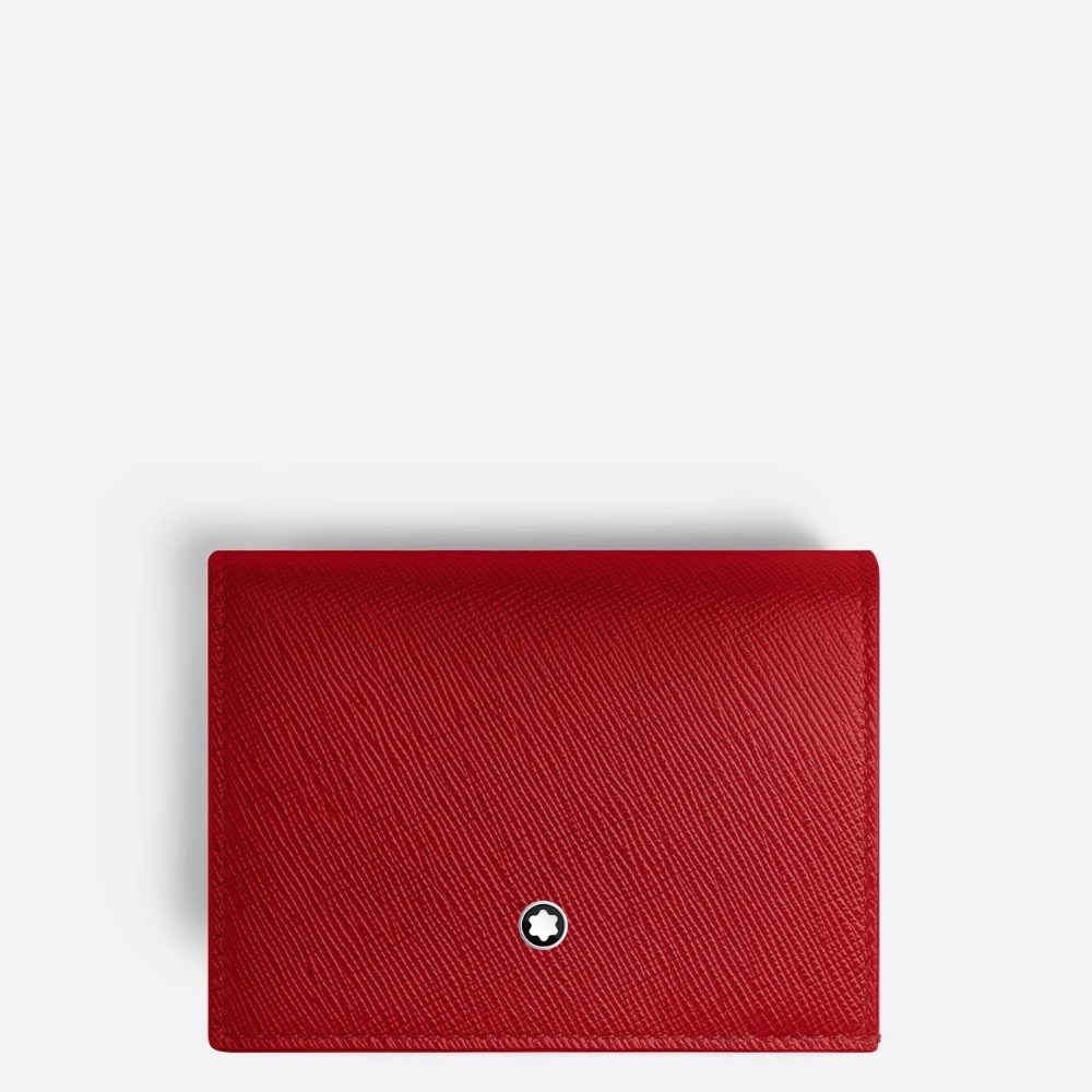 唯ㄧ現貨 💖 MONTBLANC (萬寶龍) 👩🏻 絕版精品！玫瑰、珊瑚、胭脂色！如意 > 皮夾、短夾、卡夾、錢包！-細節圖2