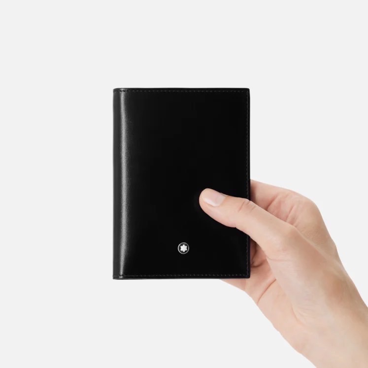 唯ㄧ現貨 💖 MONTBLANC (萬寶龍) 👩🏻 絕版精品！墨子、黑色！特殊身份 > 皮夾、短夾、卡夾、錢包、名片夾！-細節圖10