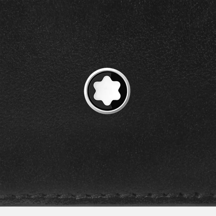 唯ㄧ現貨 💖 MONTBLANC (萬寶龍) 👩🏻 絕版精品！墨子、黑色！特務 > 皮夾、短夾、卡夾、錢包、名片夾！-細節圖9