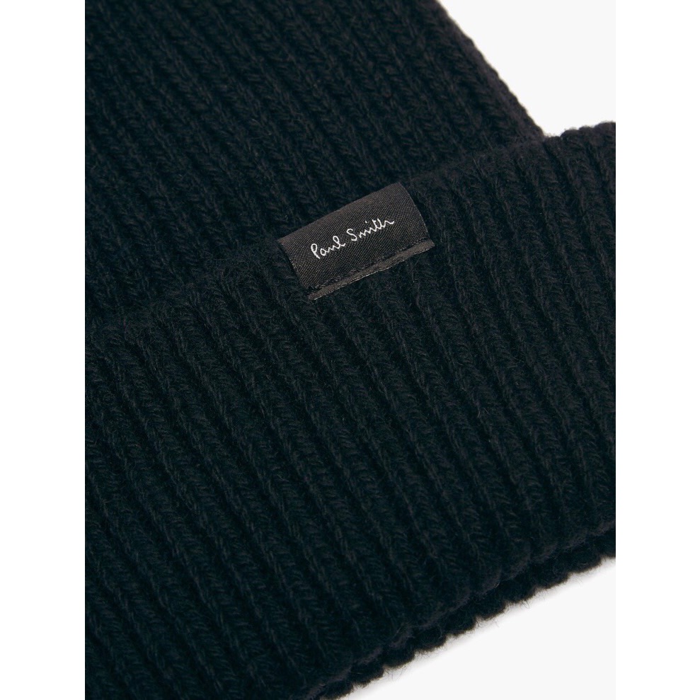 (實拍) 👠 Paul Smith 💌 絕版精品！黑色！手洗、冷洗羊毛！Cashmere > 羊毛帽、毛線帽、針織帽！-細節圖6