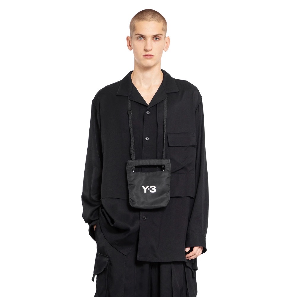 唯ㄧ現貨 💖 Y3 (Y-3) 💛 限額精品！黑色！琴譜包 > 托特包、頸掛包、手機包、側背包、斜背包、肩背包、長夾包！-細節圖7