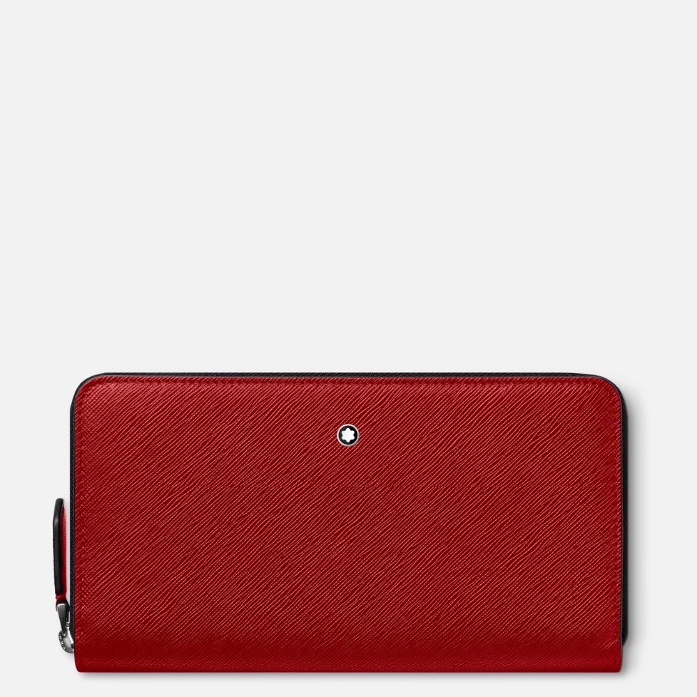 唯ㄧ現貨 💖 MONTBLANC (萬寶龍) 👩🏻 絕版精品！珊瑚、胭脂、璽紅色！嬌貴 > 皮夾、長夾、卡夾、錢包！-細節圖4