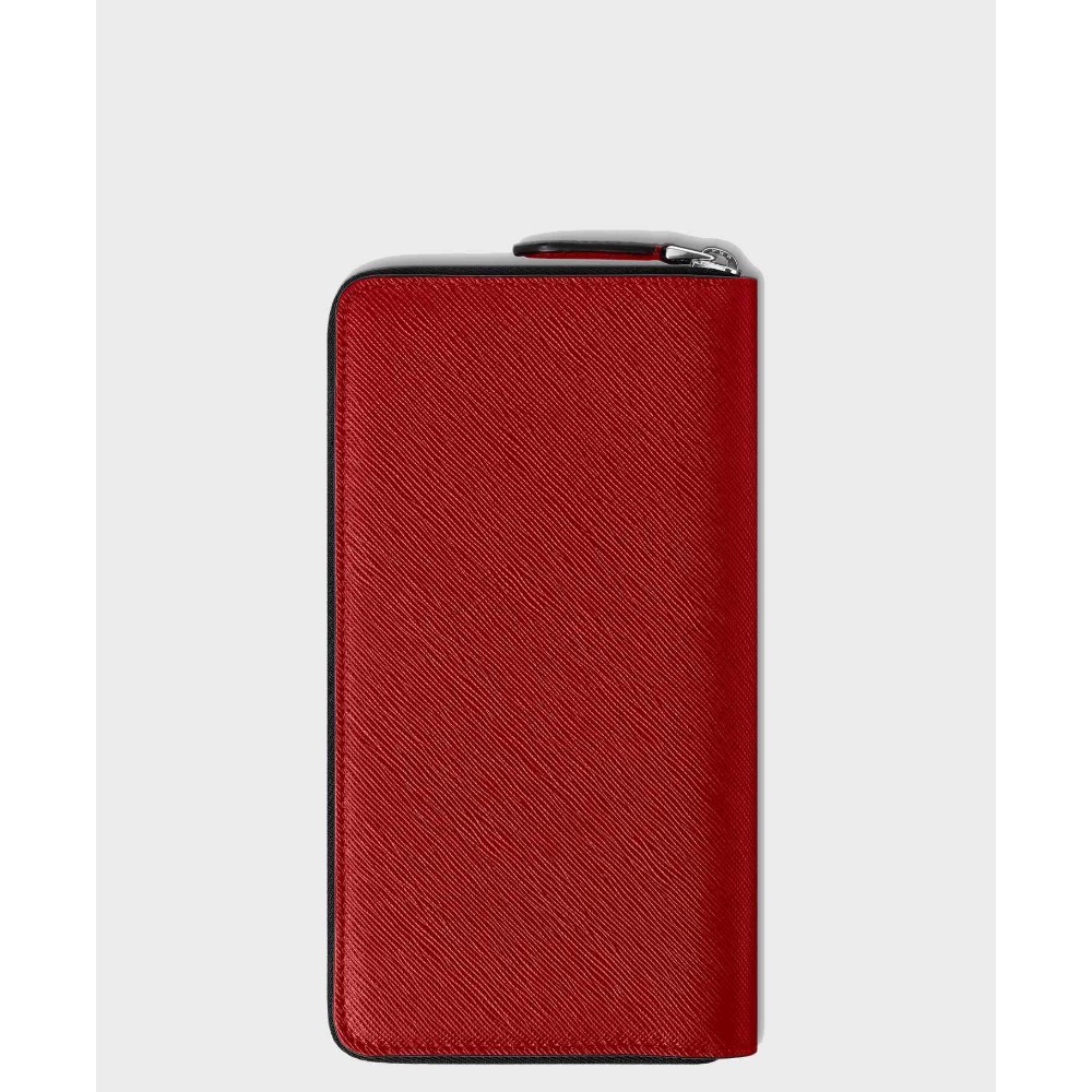 唯ㄧ現貨 💖 MONTBLANC (萬寶龍) 👩🏻 絕版精品！珊瑚、胭脂、璽紅色！神女 > 皮夾、長夾、卡夾、錢包！-細節圖8