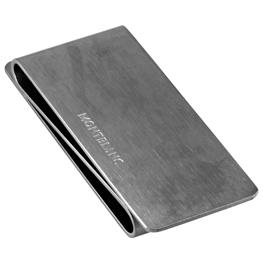 唯ㄧ現貨 💖 MONTBLANC (萬寶龍) 👩🏻 絕版精品！銀色！幸運物 > 鈔票夾、名片夾、皮夾、短夾、卡夾、錢包！-細節圖6