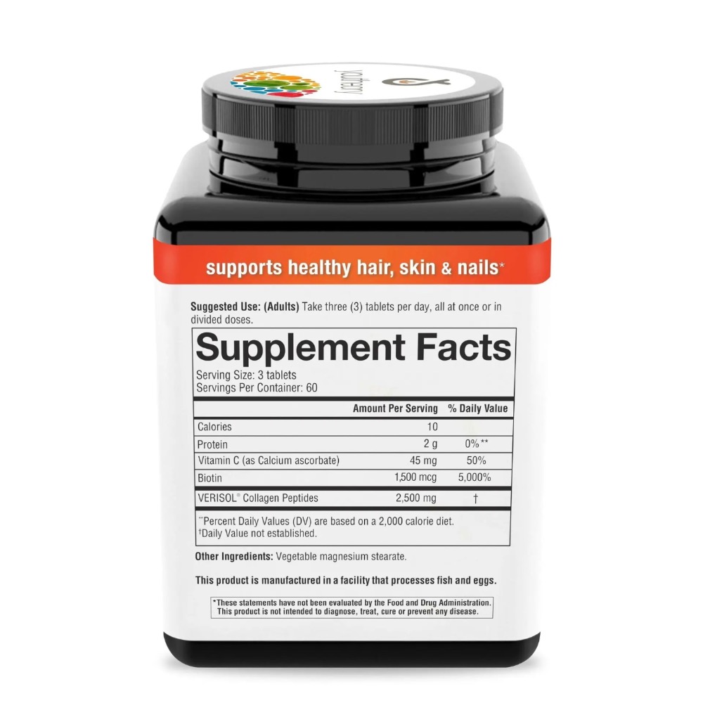 Youtheory(年輕原理)👩🏻肌膚營養!主打星!髮肌護理!高單位!專利對策💌胜肽蛋白!膠原蛋白!生物素!限時限量!-細節圖4