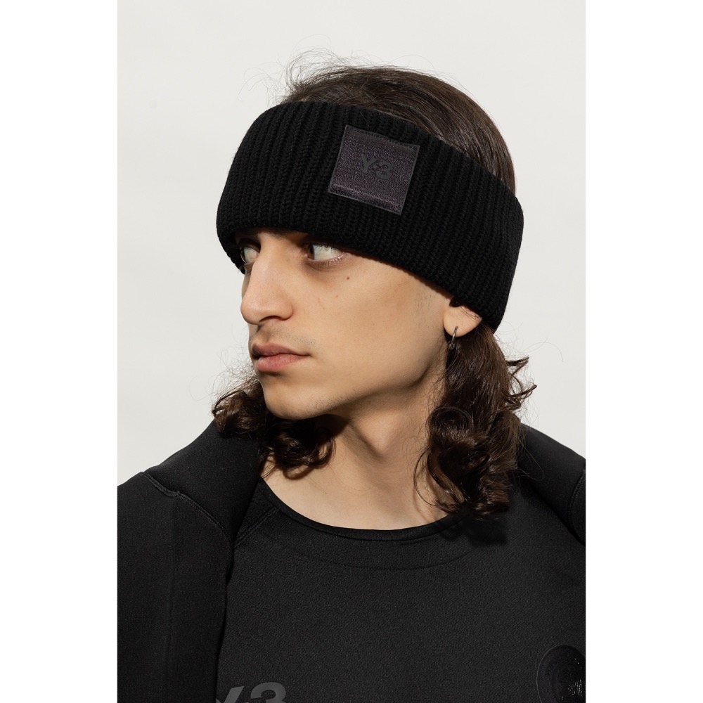唯ㄧ現貨 💖 Y3 (Y-3) 💛 絕版精品！黑色！手洗、冷洗羊毛！Merino > 髮帶、頭帶、圍脖、圍巾、羊毛帽！-細節圖4