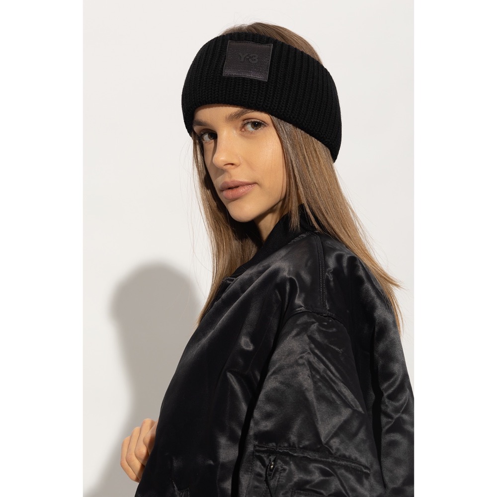 唯ㄧ現貨 💖 Y3 (Y-3) 💛 絕版精品！黑色！手洗、冷洗羊毛！Merino > 髮帶、頭帶、圍脖、圍巾、羊毛帽！-細節圖5