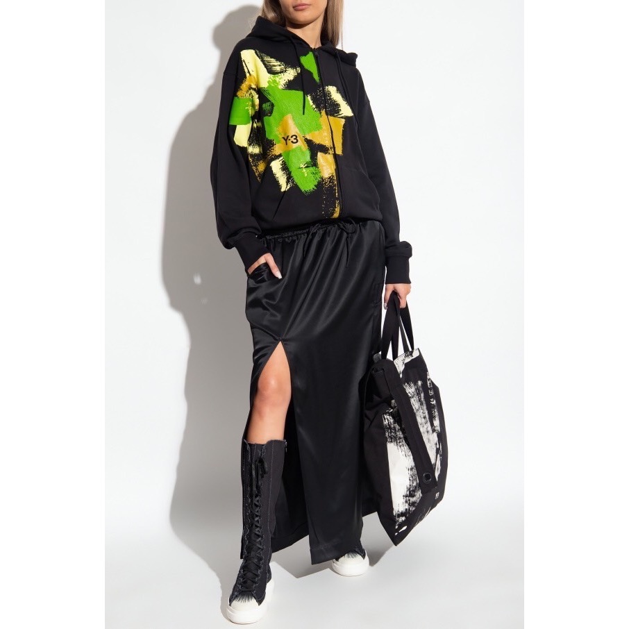 唯ㄧ現貨 💖 Y3 (Y-3) 💛 衝評價❗️絕版精品！黑色！筆觸！琥珀 > 刺繡、連帽、長袖、外套、夾克、衛衣、帽T！-細節圖6