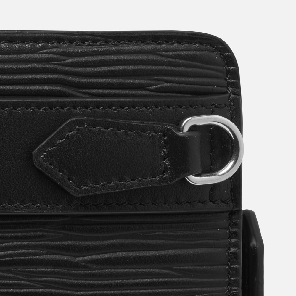 唯ㄧ現貨 💖 MONTBLANC (萬寶龍) 👩🏻 絕版精品！墨子、黑色！神女 > 手拿包、收納包、頸掛包、長夾、卡夾！-細節圖5