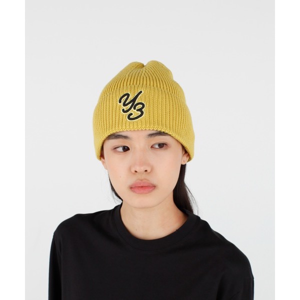 唯ㄧ現貨 💖 Y3 (Y-3) 💛 絕版精品！水果、甜椒、黃色！手洗、冷洗羊毛！藝術家 > 羊毛帽、毛線帽、針織帽！-細節圖2