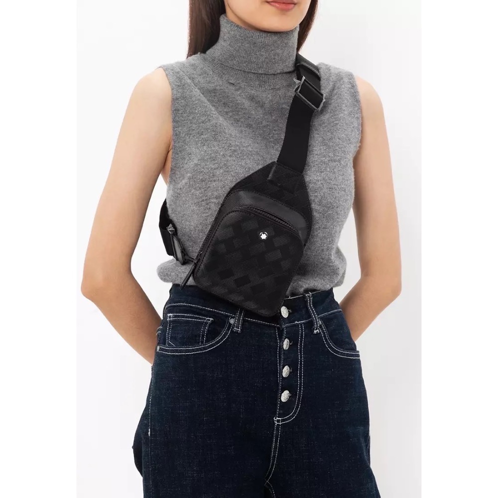 唯ㄧ現貨 💖 MONTBLANC (萬寶龍) 👩🏻 絕版精品！墨子、黑色！遊俠 > 側背包、斜背包、肩背包、手提包！-細節圖2