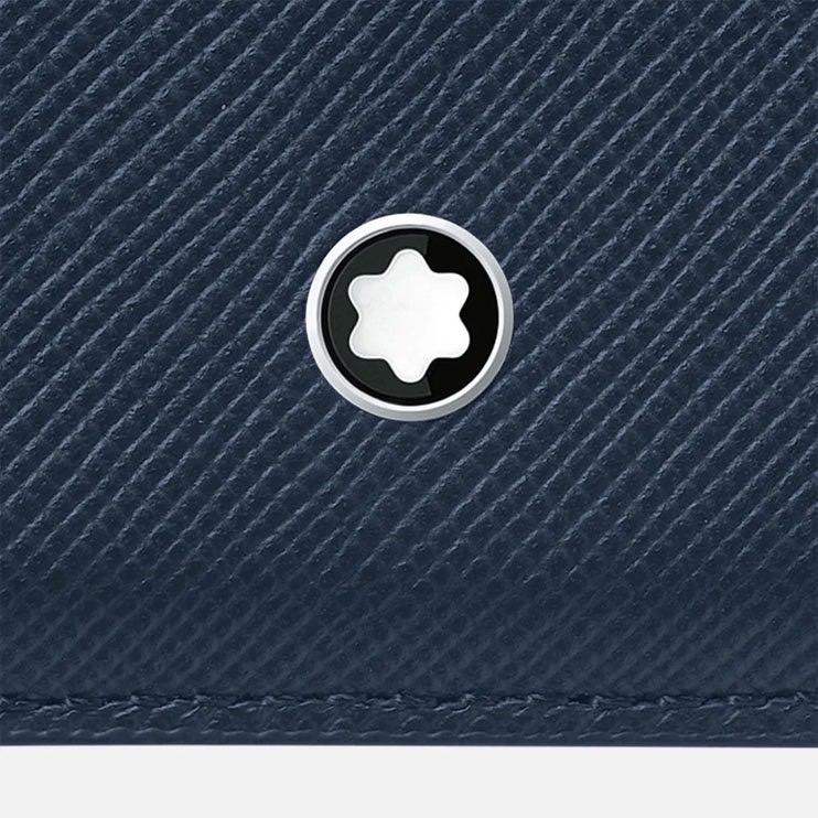 唯ㄧ現貨 💖 MONTBLANC (萬寶龍) 👩🏻 絕版精品！古典、墨水藍色！iPhone、MagSafe > 卡夾！-細節圖5