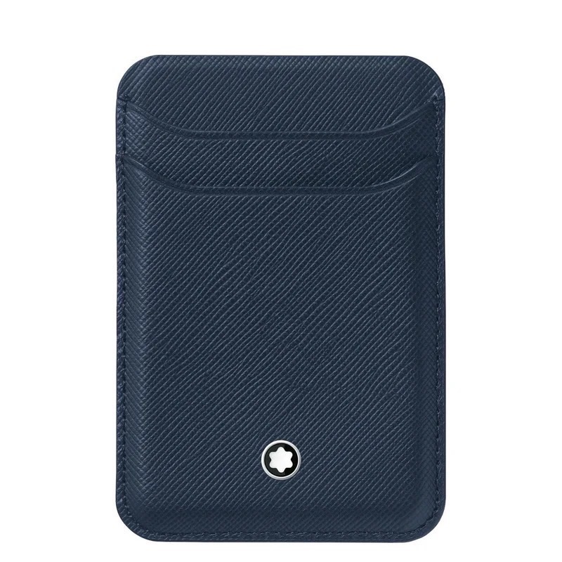 唯ㄧ現貨 💖 MONTBLANC (萬寶龍) 👩🏻 絕版精品！古典、墨水藍色！iPhone、MagSafe > 招財夾！-細節圖2