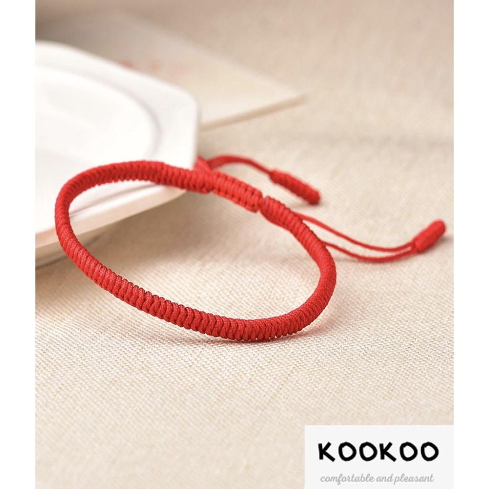 kookoo飾品✡金剛結祈福平安手環 五色繩 五色線 幸運繩 護身符 手工編織-細節圖5