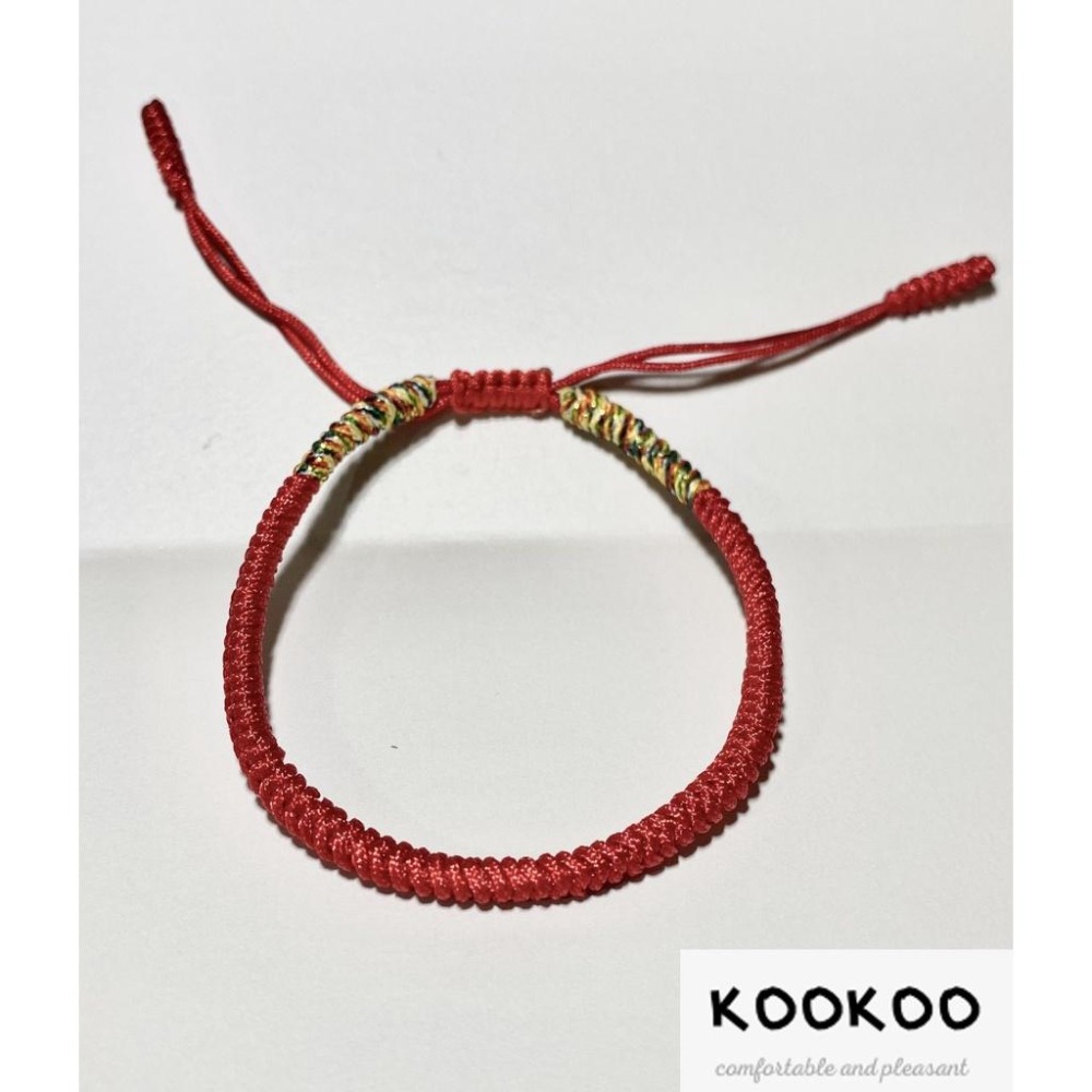 kookoo飾品✡金剛結祈福平安手環 五色繩 五色線 幸運繩 護身符 手工編織-細節圖8