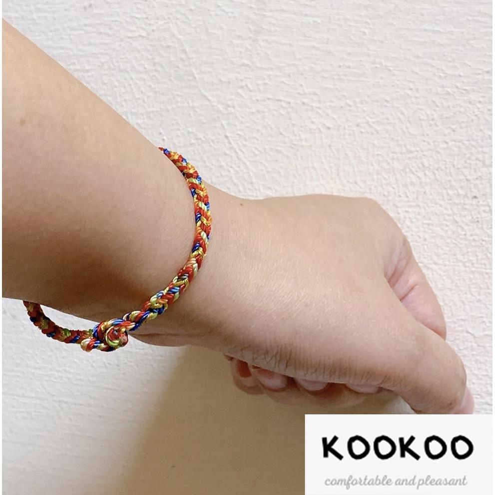 kookoo飾品✡五色平安手環 五色繩 五色線 幸運繩 護身符 情侶手環 手工編織-細節圖6