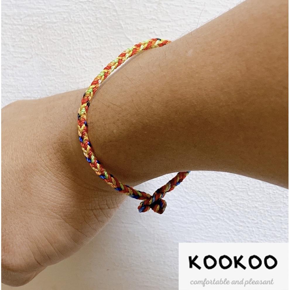 kookoo飾品✡五色平安手環 五色繩 五色線 幸運繩 護身符 情侶手環 手工編織-細節圖7