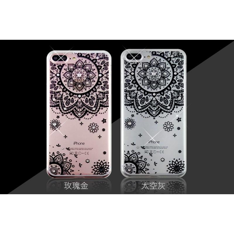 Apple iPhone7 / 7 Plus 施華洛世奇水晶 奢華 晶透 彩鑽保護殼 - 蕾絲迷情-細節圖3