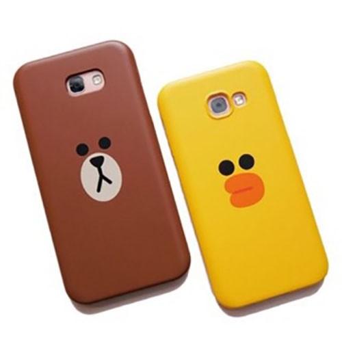 Samsung Galaxy A7(2017) LINE原廠 原廠保護殼 - 莎莉 / 熊大-細節圖2