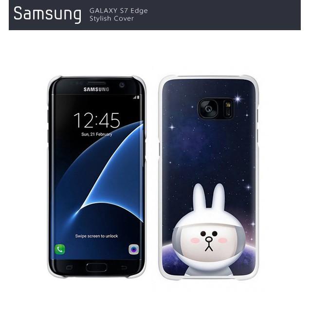 Samsung Galaxy S7 edge 【 熊大圖案 】原廠薄型背蓋 LINE FRIENDS-細節圖2