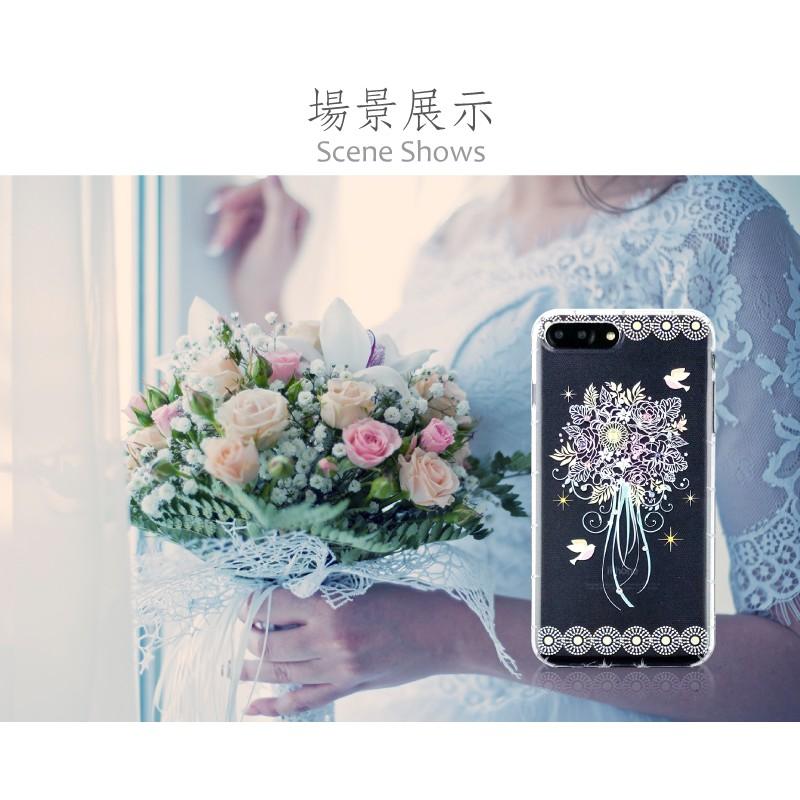 Apple iPhone6/7/8 (4.7) 施華洛世奇水晶 軟殼 保護殼 彩繪空壓殼 - 綻放-細節圖4