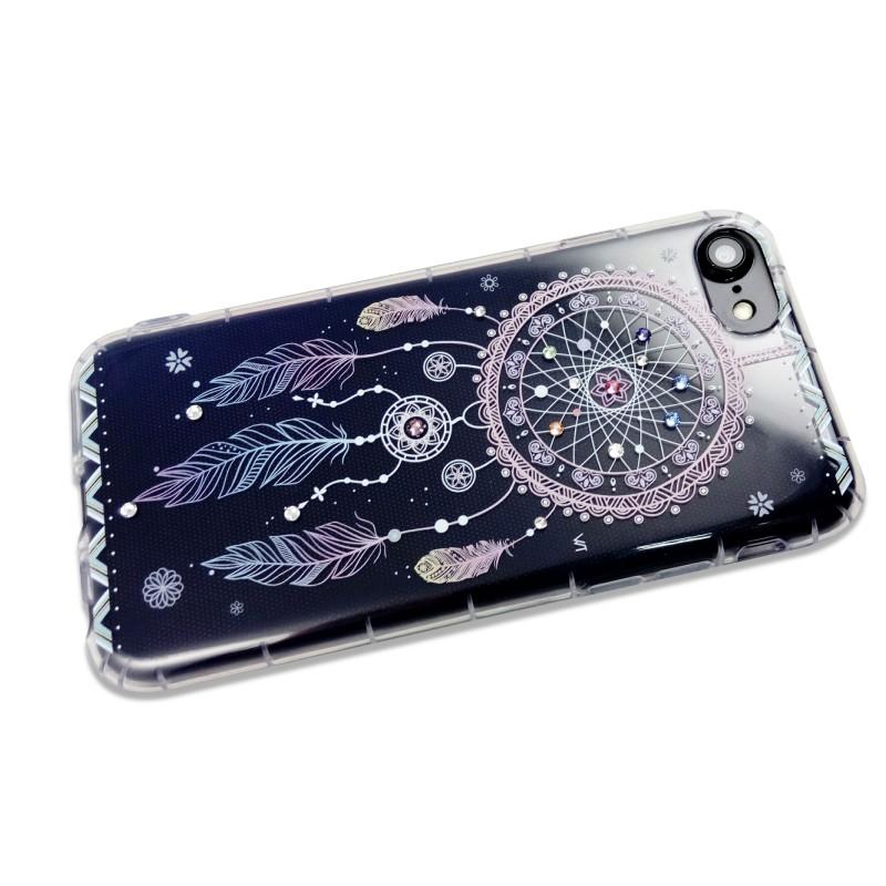 Apple iPhone6/7/8 (4.7) 施華洛世奇水晶 軟殼 保護殼 彩繪空壓殼 - 【幸運】-細節圖4