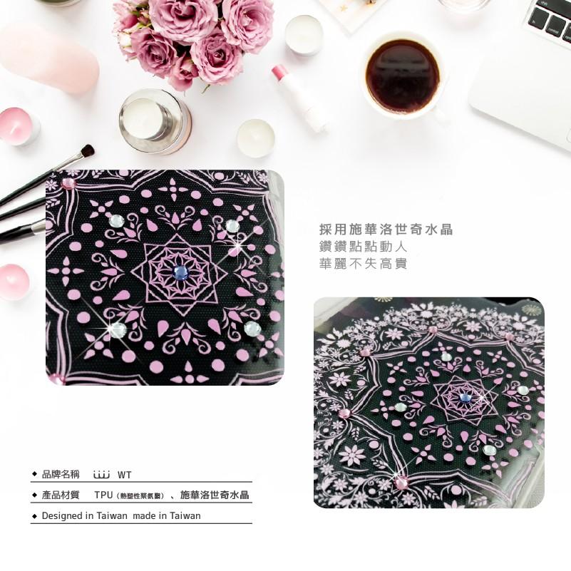 OPPO AX5s 『羽絨花』施華洛世奇 Swarovski 空壓殼 軟殼 彩繪殼-細節圖7