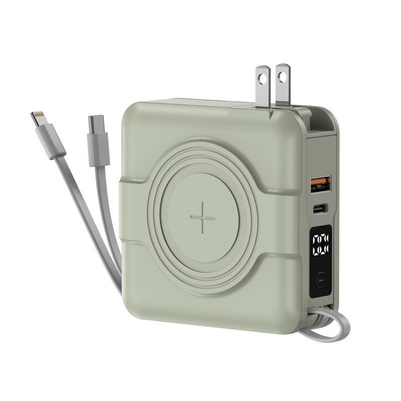 超級萬能充 行動電源 22.5W充電 五台設備可進行充電 10000mAh 多功能五合一 QC PD USB-細節圖7