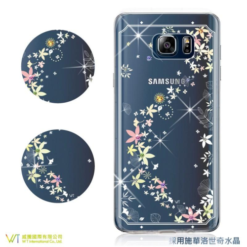 Samsung Note5 施華洛世奇水晶 軟殼 保護殼 彩繪空壓殼 -【楓彩】